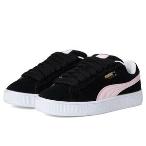 Puma Women's Suede Sneakers in Black and Light Pink NWT Size 8